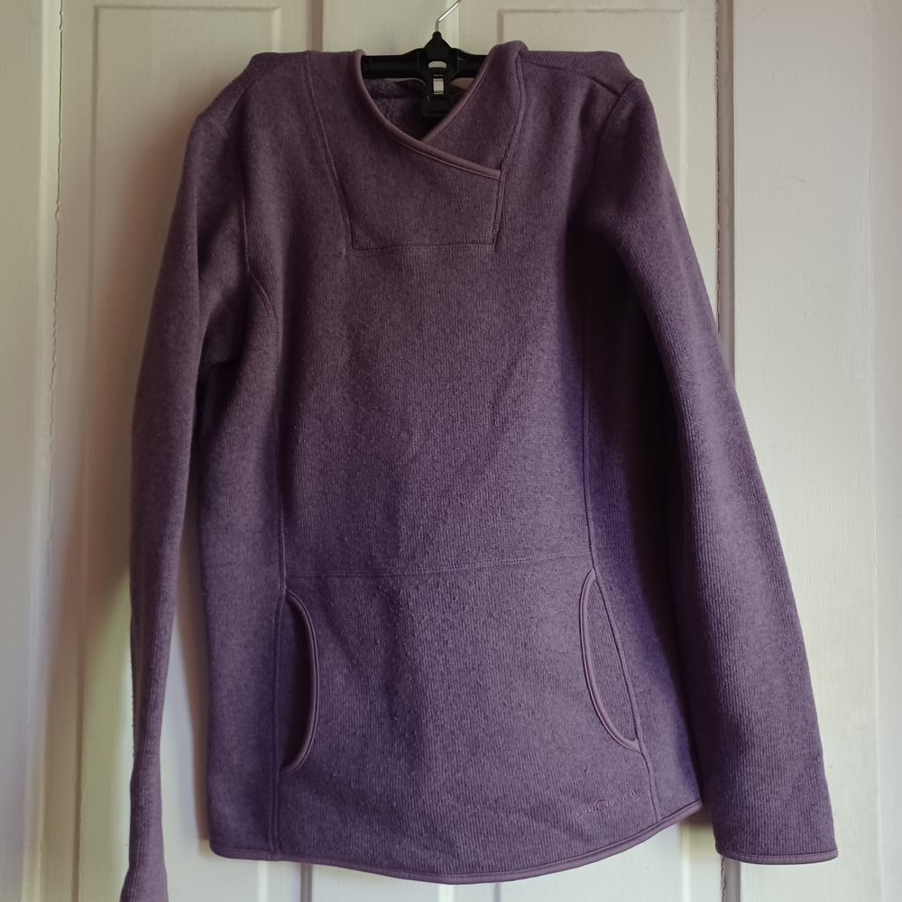 Eddie Bauer Women's Cowl Neck Sweater in Deep Purple